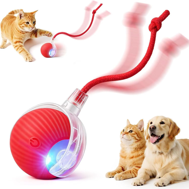 Automatic Moving Dog Ball - Novo Brinquedo Interativo para Cães, Bola
