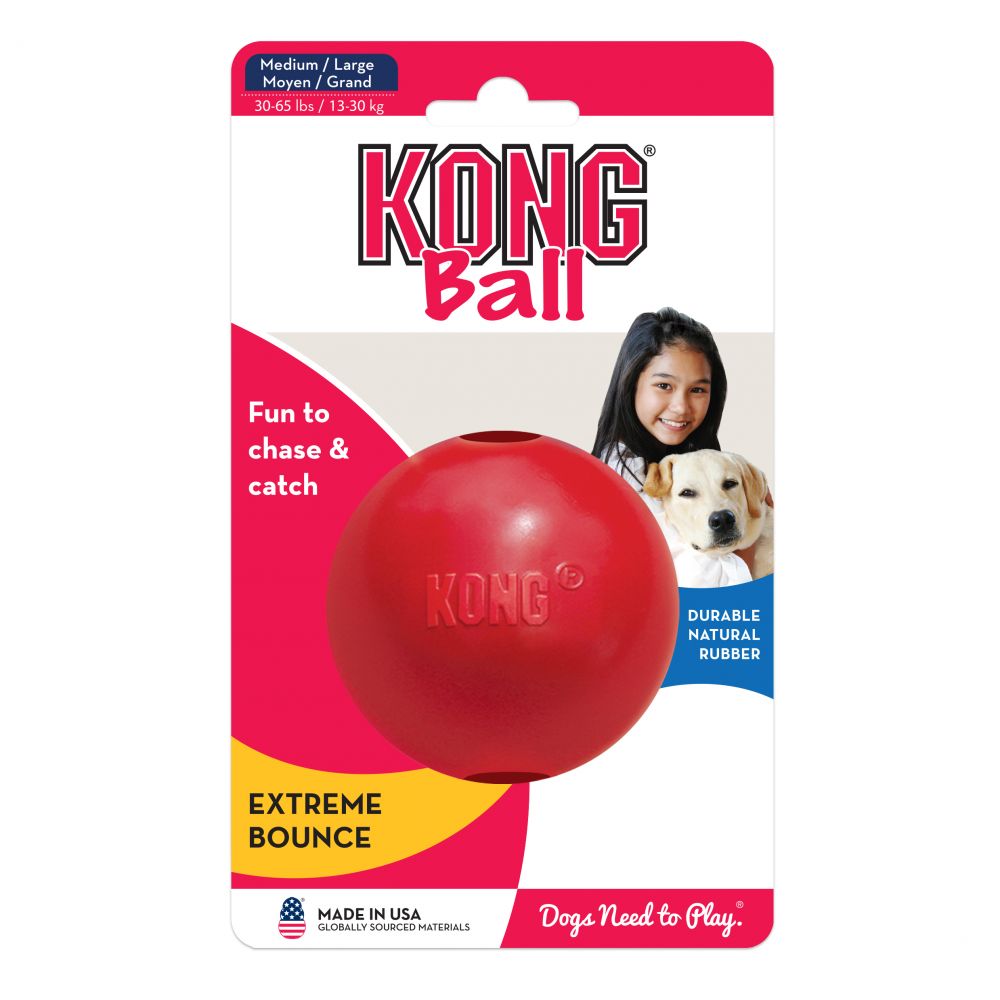 Indestructible Dog Chew Toy - Kong bola cão brinquedo m/l