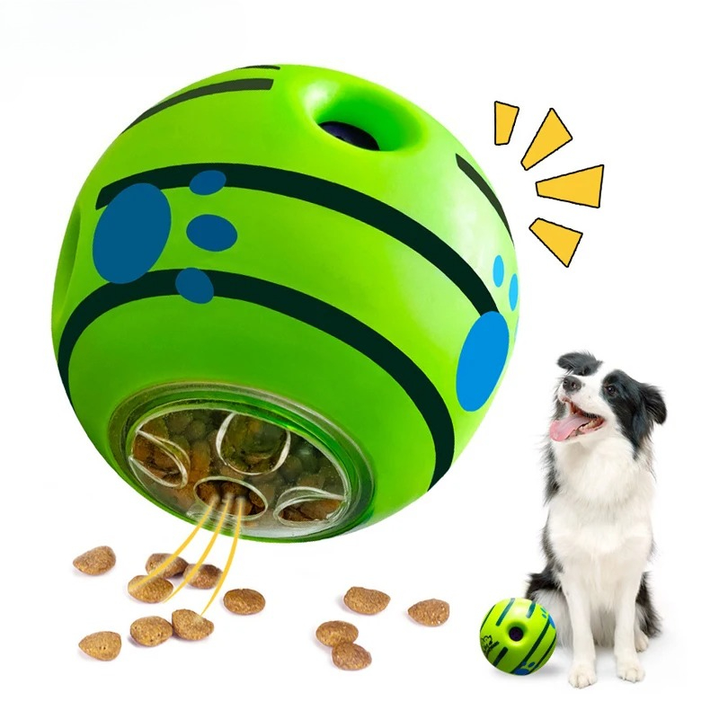 Rubber Treat Dispensing Dog Toy - Brinquedo Interativo para Cães, Bola Dispensadora