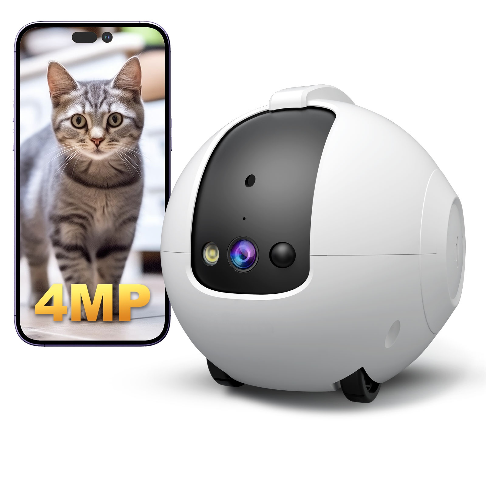Cat Toys - Câmera robô para animais de estimação,