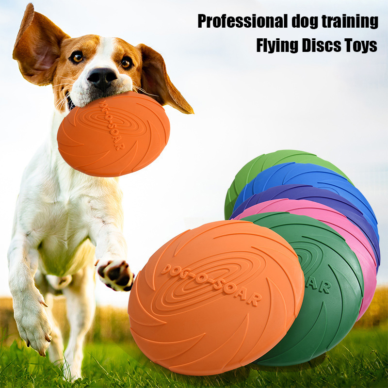 Flying Disc Dog Training Toy - Brinquedo de Disco Voador para Cães
