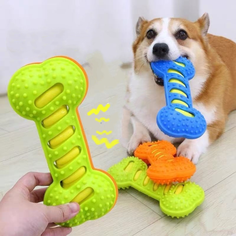 Bastão de Borracha para Cães e - Teeth Cleaning Dog Chew Bone avaliação e preço