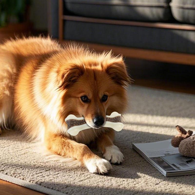 Brinquedo interativo para osso - Teeth Cleaning Dog Chew Bone avaliação e preço