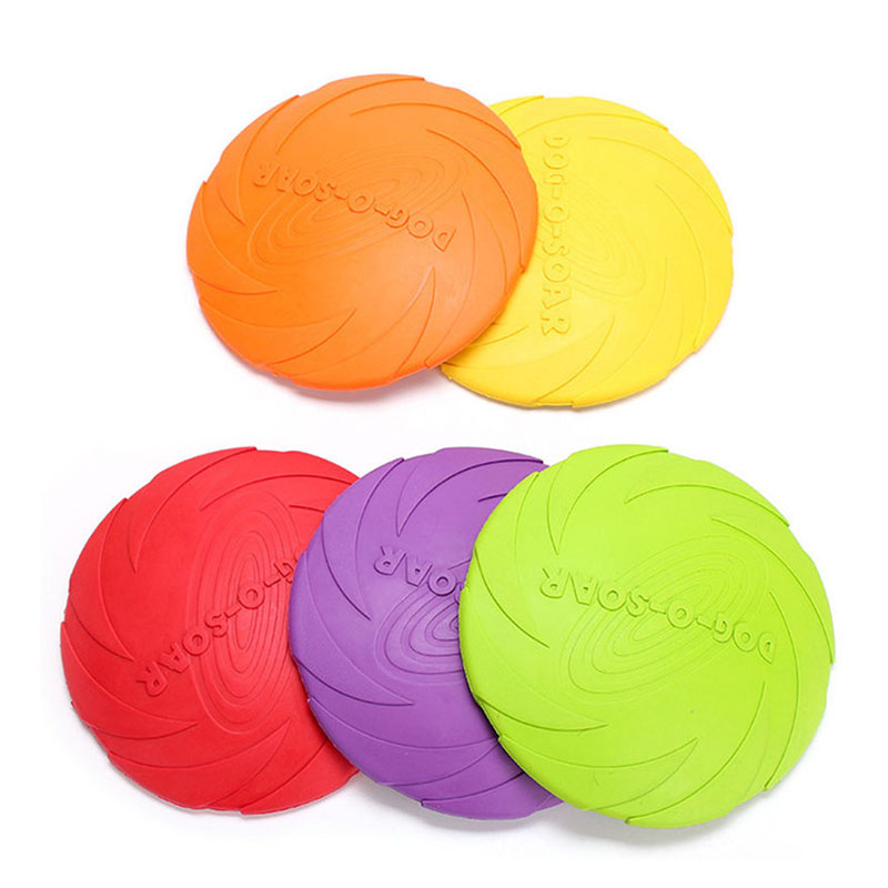Discos voadores de borracha pa - Flying Disc Dog Training Toy avaliação e preço
