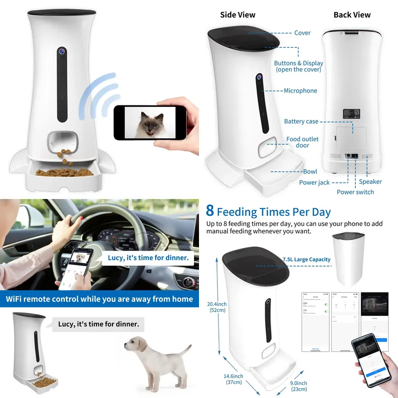 Câmera Wi-Fi para Alimentador  - Pet Feeders avaliação e preço