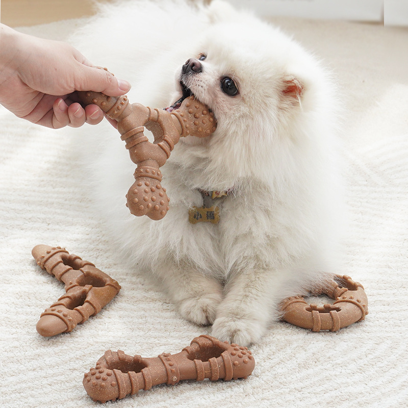 Brinquedo molar de osso de imi - Teeth Cleaning Dog Chew Bone avaliação e preço