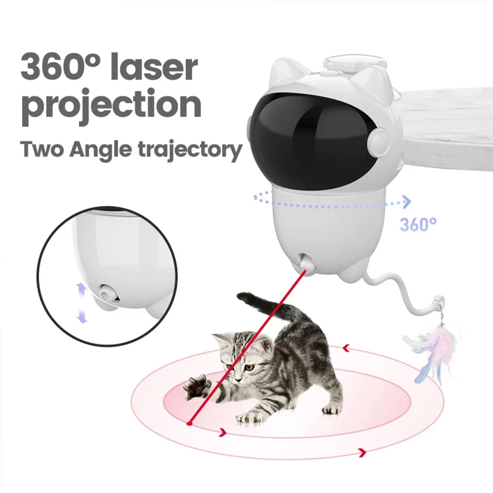 Brinquedo interativo a laser 3 - Laser Pointer Cat Toy Automatic avaliação e preço