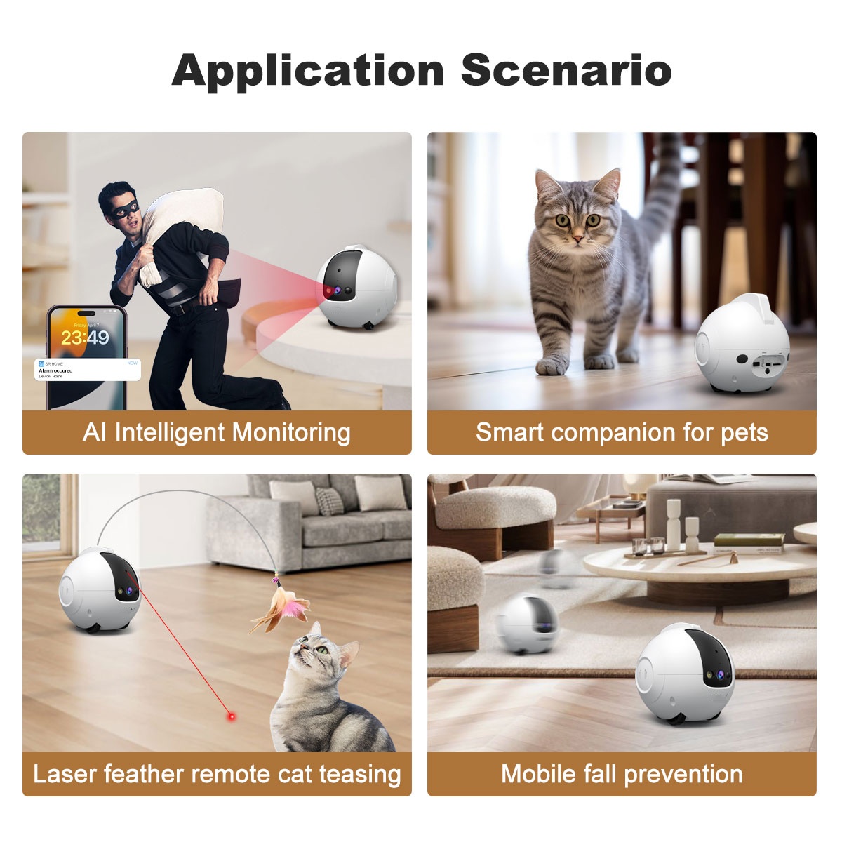 Câmera robô para animais de es - Cat Toys avaliação e preço